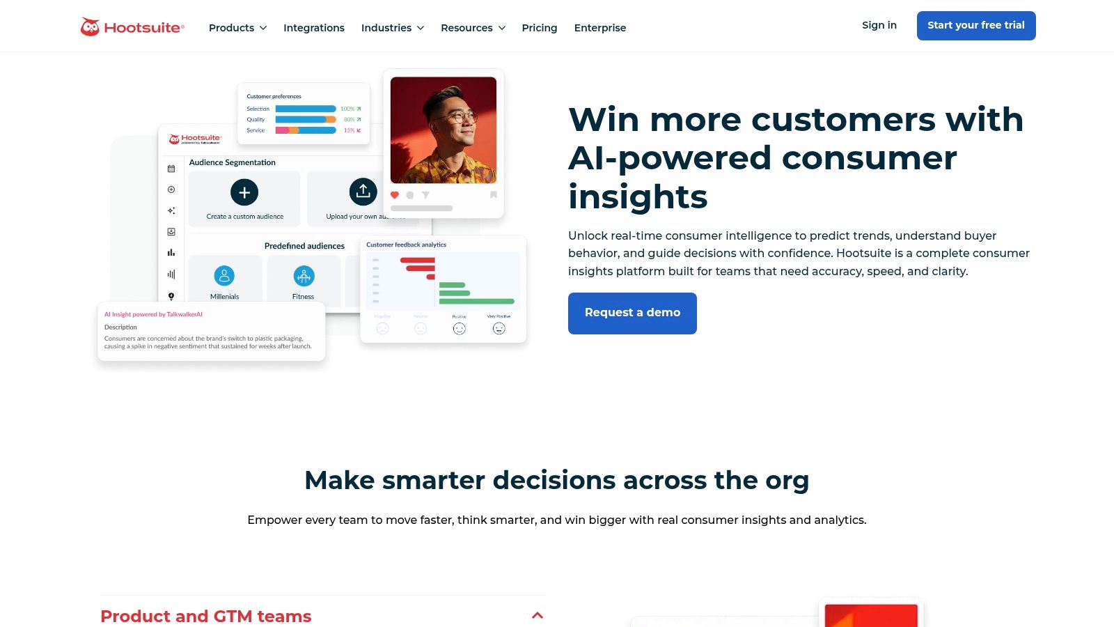 Hootsuite Consumer Insights (formerly Insights powered by Brandwatch)
